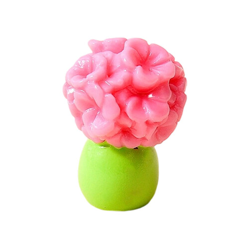 Mini Resin Flower Charms Flatback Cabochons Mixed Colors