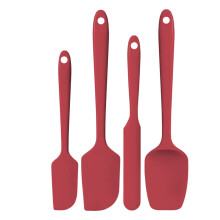 4-Piece Silicone Spatula Set For Cooking And Baking Kitchen Utensils With Non Scratch Design Heat Resistant Silicone B