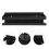 1Set Kitchen Spice Rack Black Rectangular 11.4X4.1X2.2in 304 Stainless Steel Wall Mounted Storage 6