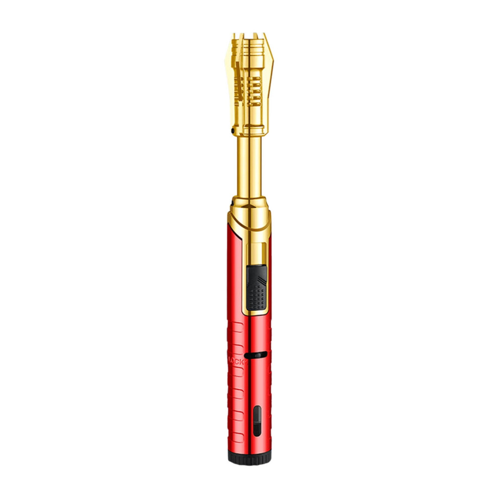 Blue Windproof Jet Torch Lighter, Flame, Refillable Butane Lighter Compatible With Standard Butane