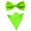 10 Sets Men Satin Solid Bowtie Bow Tie Handkerchief Pocket Square Hanky Set 1