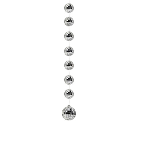 Mini Disco Ball Ornaments Silver Reflective 1-2 Inch