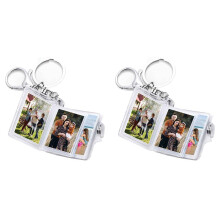 2 porte-clés mini album photo (16 photos) - Cadeau DIY pour petit ami/petite amie