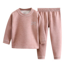 Thermal Underwear for Kids Boys Toddler Warm Thermal Set Lined Long Joh?s Base Layer Girls Winter Flannel Pink 140