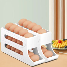 Auto Rolling Egg Dispenser for Fridge – Space-Saving Kitchen Organizer, Compatible with Standard Refrigerators