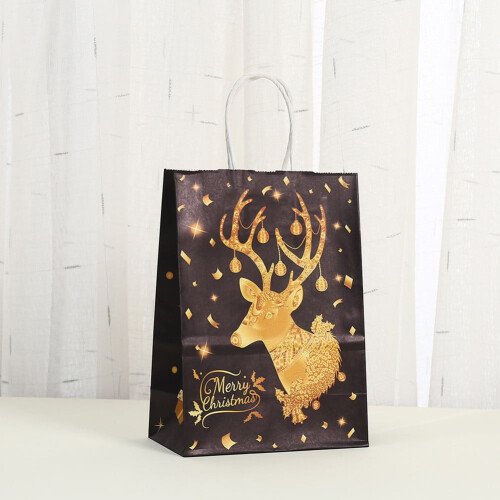 Chic12-pack julpåsar i svart och guld för alla tillfällen