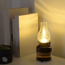 Verbesserter Bluetooth-Lautsprecher mit Weißrauschen-Schlafmusik, multifunktionales Ambiente-Schlafinstrument, Petroleumlampen-förmiges Nachtlicht C