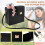 Leather Crossbody Water Cup Storage Bag with Adjustable Shoulder Strap Brown 2