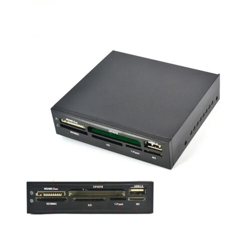 For PC Case Inbuilt Card Reader USB HUB TFlash Memory Card Writer Adapter for 3.5inch HDD Hard Disk Drive 1