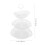 Suporte para bolo de três andares, feito de plástico PP branco, para fácil armazenamento. 30 cm (11,8 polegadas) 7