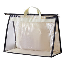 Sacs à main transparents avec fermeture éclair et poignées – Organisateurs de rangement pour sacs à main, compatibles avec la plupart des sacs