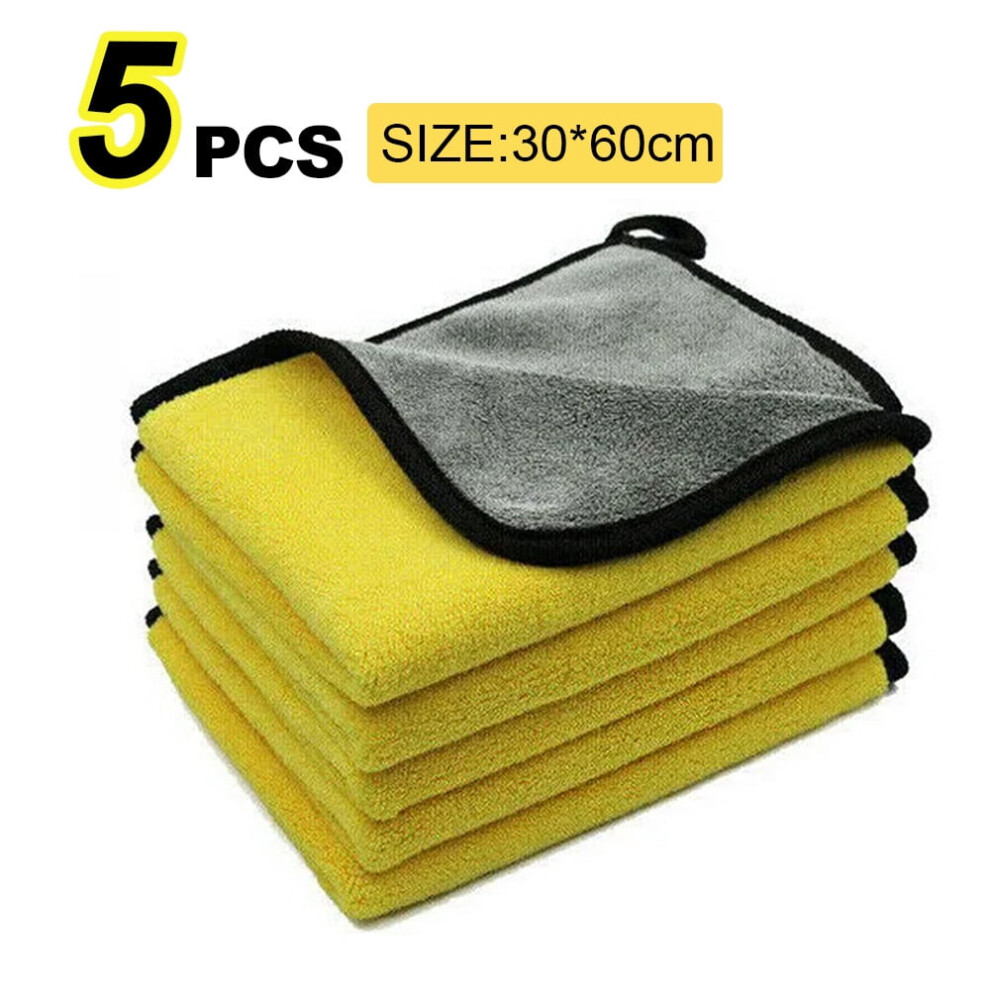 Car Wash Microfiber Towel 30X30/60Cm Car Cleaning Drying Cloth Hemming Car Care Cloth Detailing Car Wash Towel 9558830235495