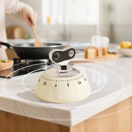 60-Minute Mechanical Kitchen Timer for Cooking, Baking, Exercise – Wind-Up, Durable, Accurate Countdown Timer