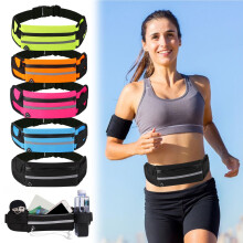 Running Waist Pack with Water Bottle Holder Waterproof & Shockproof Fitness Phone Belt Bag Outdoor Cycling & Jogging Gear Birthday Gift