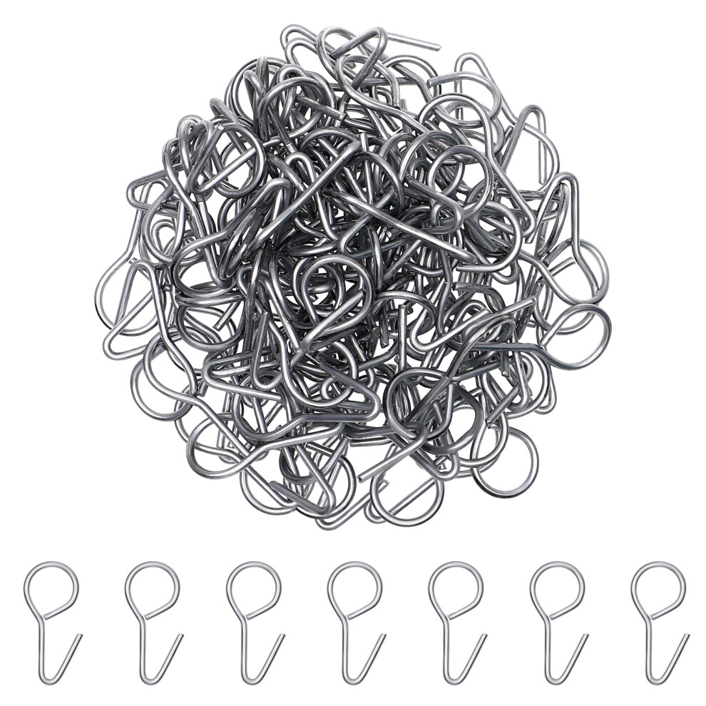 Steel Car Seat Cover Hooks For Fixing Cushions With Durable Premium Material 100Pcs Silver 9101399499947