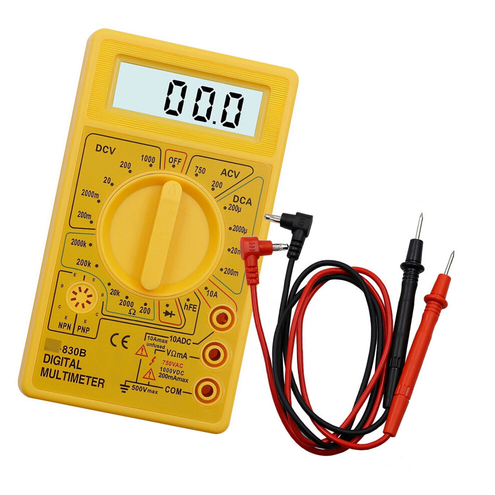 Multimeter Tester, Voltmeter Auto Ranging Ohmmeter Voltages Resistance Continuitys Ncv Live Tester 9101399500124