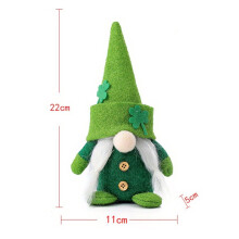 St. Patrick's Day Couple Gnomes Plush Decor 8.66 inch