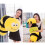 Μαξιλάρι βελούδου Jumbo Bumble Bee - Υπερ-μαλακό λούτρινο παιχνίδι 17,7 ιντσών για παιδιά 8
