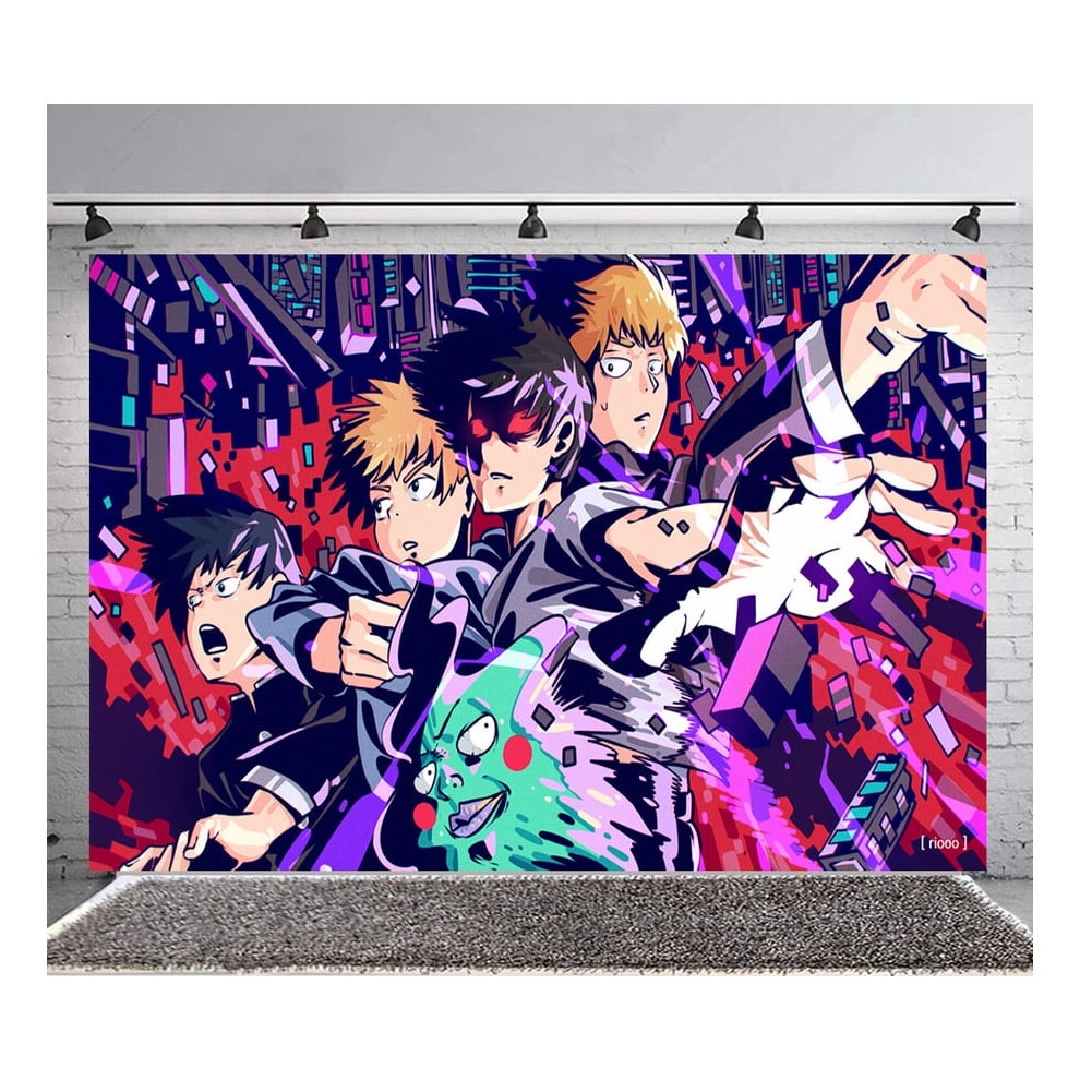 Mob Psycho Backdrop Banner Party Supplies Poster Movie Theme Background For Photography Birthday Decorations 9101399499565