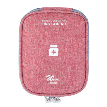 Botiquín de primeros auxilios pequeño y portátil con asa, bolsa médica de emergencia de tela Oxford para el hogar y los viajes – Compatible con