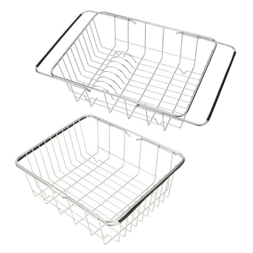 1Pcs Dish Drying Rack Rustproof Cutlery Drainer with Quick Drying Feature for Kitchen Counter