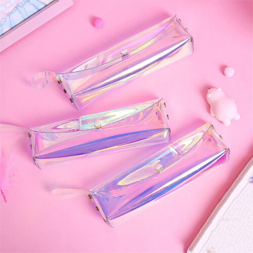 Transparent pencil case for girls, large size 2
