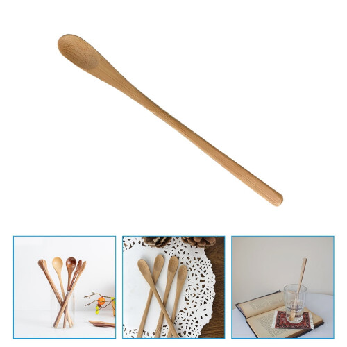 Bamboo Coffee Stirrer Reusable Spoon 10pcs