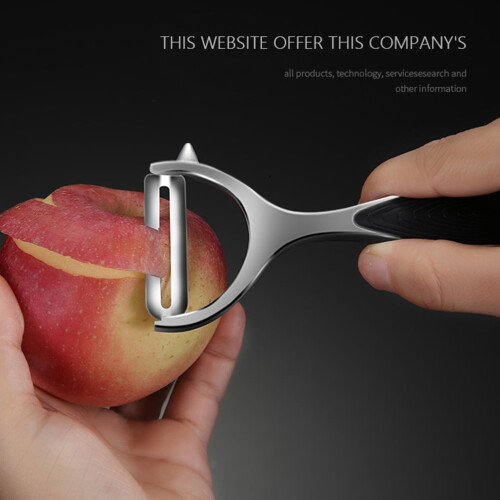 2-Pack Multipurpose Kitchen Fruit Peeler with Zinc Alloy Blade and Comfortable Ergonomic Handle 2