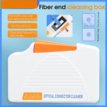 AUA-550 Fiber Optic End Face Cleaning Box SC/FC/ST/LC Optical Fiber Connector Wiping Tool Fiber Flange Adapters Cleaner