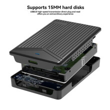 HDD-Gehäuse, Externes Gehäuse für 2,5-Zoll--SSD-HDD-Festplattenlaufwerk, -auf-USB-3.0-Gehäuse für PC-Notebook