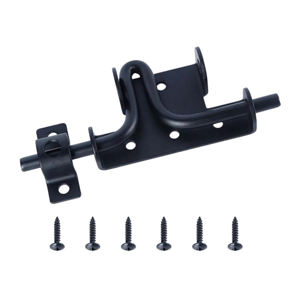 Black Slide Bolt Lock: Versatile Security For Doors, Gates Shed Door & Cabinets 9065194461243