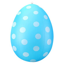 Opblaasbare paaseidecoraties van 60 cm, PVC-ballonnen om buiten op te hangen, thema konijn en ei, tuin-/gazonfeestversieringen – compatibel met