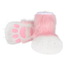 Cats Wolf Dog Foxes Fursuit Feet Paws Shoes Furry Boot Halloween Cosplay Costume Accessories Fuzzy Slippers Gift
