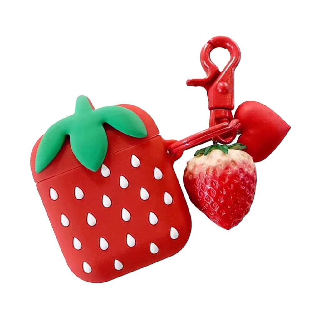 Adorable Strawberry Earphone Case Creative Earbuds Cover Earphone Compatible For Compatible With Airpods 9065194461588