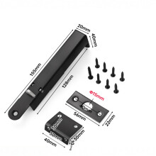 Foot-Operated Door Stop Stainless Steel with Rubber Head