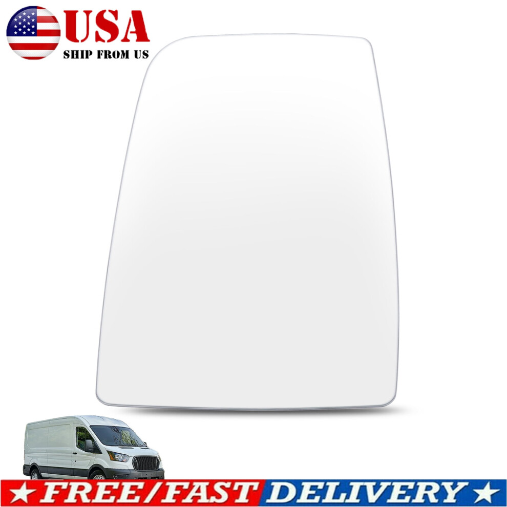 Xukey Upper Side Mirror Glass Left Driver For Ford Transit 150 250 350 350Hd 2015-2022 9165521911172