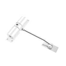 Automatic Door Closer, Zinc Alloy Safety Spring Door Closer Adjustable 30 kg Closing Door Hinge White