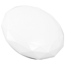 Abat-jour rond en plastique avec plaque de base pour plafonnier, idéal pour les chambres et les salons. Cache de remplacement pour plafonnier