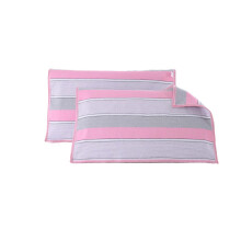 Serviette d'oreiller en tissu grossier, simple et rembourrée, pour toutes les saisons. Absorbe la transpiration et laisse respirer l'oreiller.
