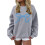 Damtröja med överdimensionerad rosett, rund halsringning, långärmad pullover, estetisk hösttröja, outfits 1