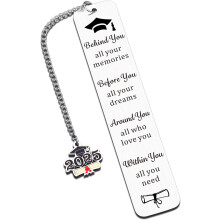 2025 Graduation Bookmark – Class of 2025 Gift for Middle/High School & College Graduates, Men & Women, Compatible with All Graduation Themes