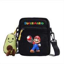 Anime Mario Schultertasche, Umhängetasche – Verstellbarer Riemen, kleine Reisetasche