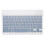 Ultra Slim Portable Wireless Tablet Keyboard for IOS, Android, Win, OS X - Mist Blue 2