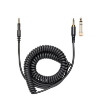 Portable Headphone Cable Cord Line Spring Coil for M50X M40X M60X M70X with 3.5mm
