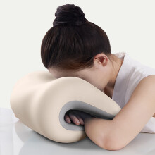 Cuscino di supporto cervicale in memory foam, cuscino ergonomico sagomato con fodera in cotone – Compatibile con scrivania, viaggi, auto e casa