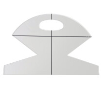 Naai- en quiltpatroonset van transparant acryl, 15 inch.