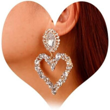 Boucles d'oreilles pendantes bohèmes en cristal et strass, style chandelier, accessoires de festival, de bal et de soirée pour femmes.
