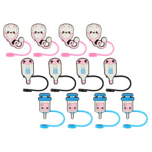 Lot de 12 embouts de couleurs assorties pour pailles lors d'événements festifs