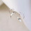 Silver lymphatic magnetotherapy earrings for women 1