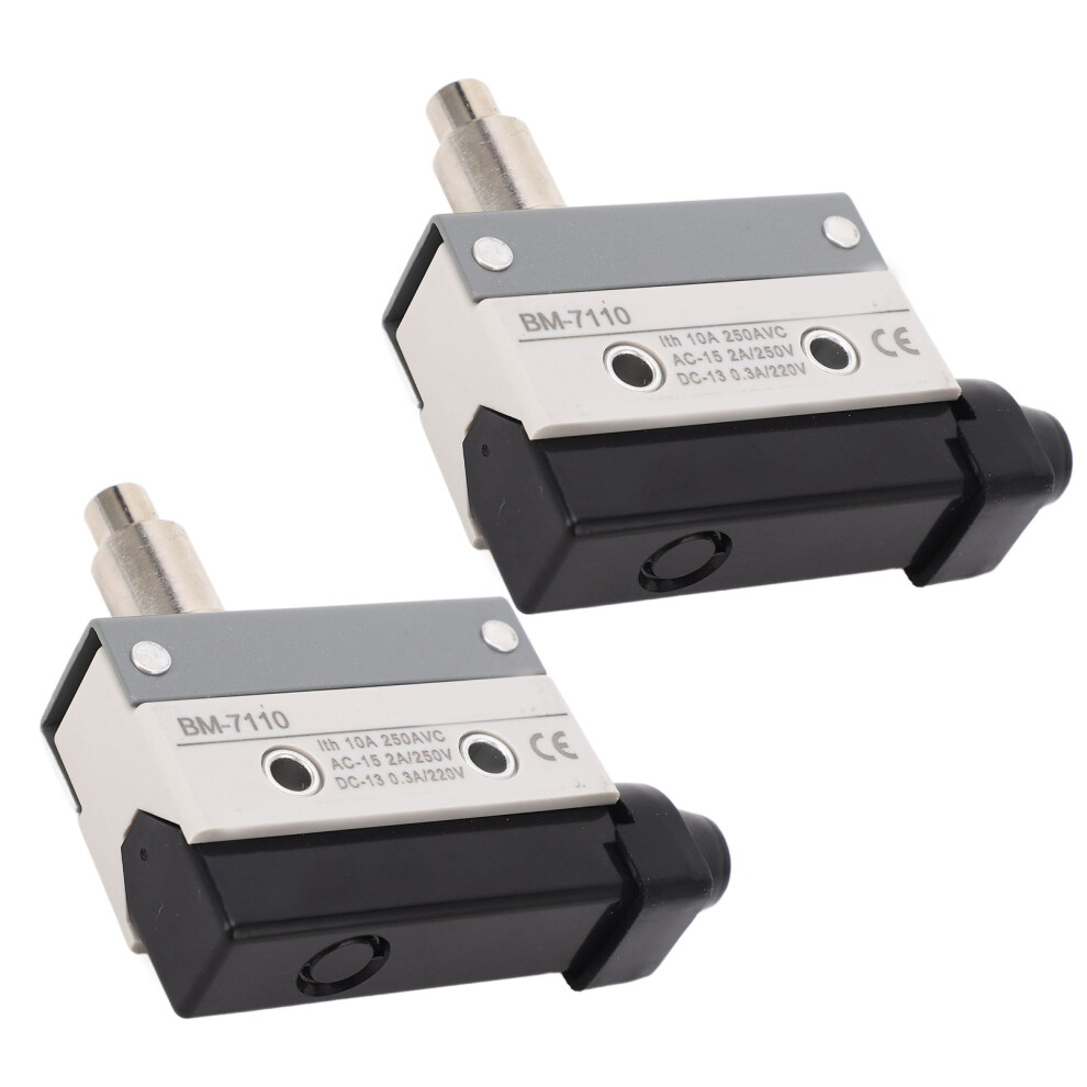 2Pcs Sealed Limit Switch 250Vac Adjustable Pin Plunger No+Nc 7671387622036
